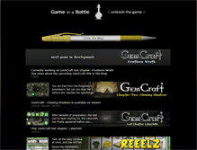 Tablet Screenshot of gameinabottle.com